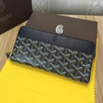 [고급형]고야드 지퍼 장지갑 블랙