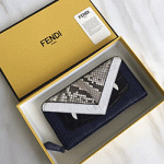 펜디 지갑 백버그 집업 라운드 가죽 장지갑