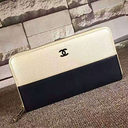  샤넬 지퍼 장지갑