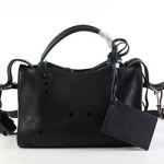 발렌시아가 모터백 이태리 쉽스킨 미듐