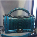 샤넬 17년 스네이크스킨 보이백