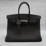 에르메스 오리지널 토고가죽 벌킨 블랙 올수공 30cm