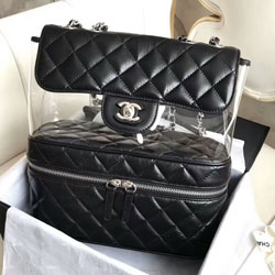 샤넬 시스루 가죽 백팩 27cm