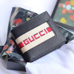 구찌 스트라이프 가죽 지갑  ‎408827