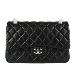 샤넬 클래식 램스킨 라지 은장 [12가지 색상] C-566633