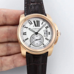 칼리브 드 까르띠에 42mm(화이트/브라운) Ca-254853