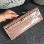 에르메스 켈리 포쉐트 31cm 리얼크로커다일 H-05