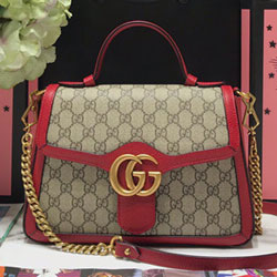 구찌 [GG 마몽] 마틀라세 탑 핸들 백 498110