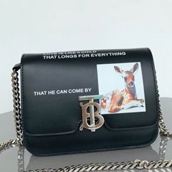 버버리 탠 송아지 가죽 미디엄 백 334172